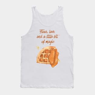 Flour, love,  and a little bit  of magic - Waffle Tank Top